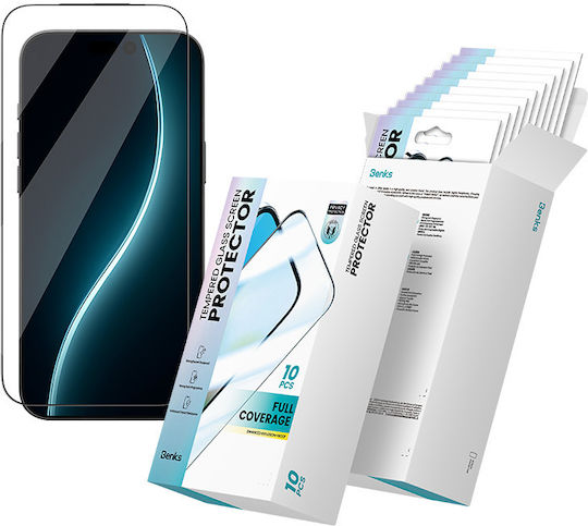 Benks Tempered Glass 10τμχ Μαύρο (iPhone Air)