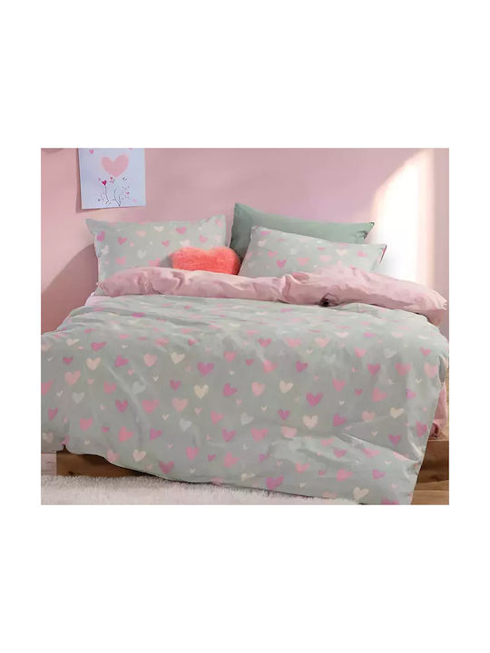 Nef-Nef Homeware Hearts Set Kids Duvet Cover Si...