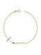 Kiriakos Gofas Kids Bracelet ID from Gold 14K