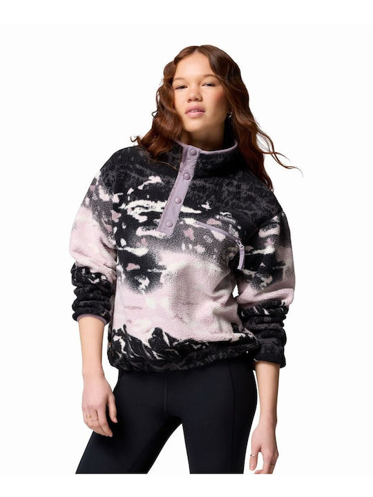 Helvetia Ii Women's Fleece Blouse Long Sleeve with Zipper Purple