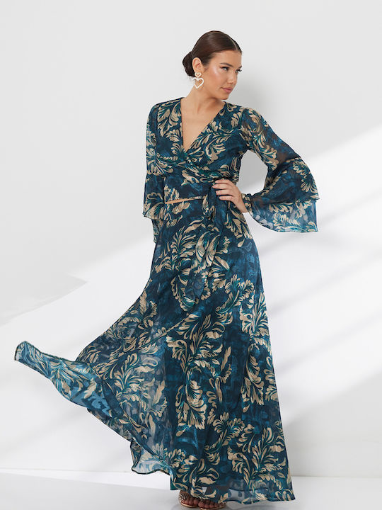 Σετ με Maxi Φούστα Floral Μπορντό
