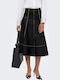 Josie Piele Midi Fustă Black
