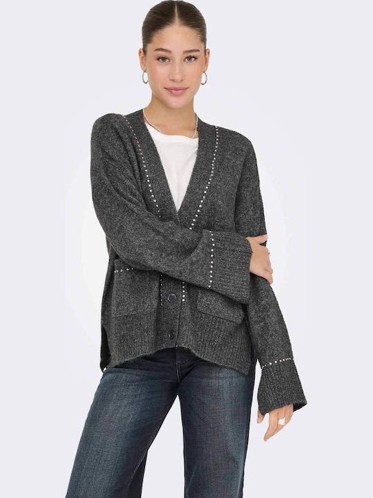 Γυναικεία Πλεκτή Ζακέτα Medium Grey Melange