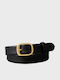 Leather Women's Belt Black