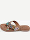 Leder Flache Sandalen für Damen