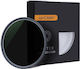 K&f Concept Filtru K&f Concept ND 0.9 ND8 MC Nano-x 58mm Tratament Hidrofob Acoperire Verde Optică Japoneză Kf01.1181