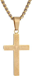 Legend Accessorii Oțel Crucifix Placate cu Aur Legend Accessorii Oțel Crucifix Placate cu Aur