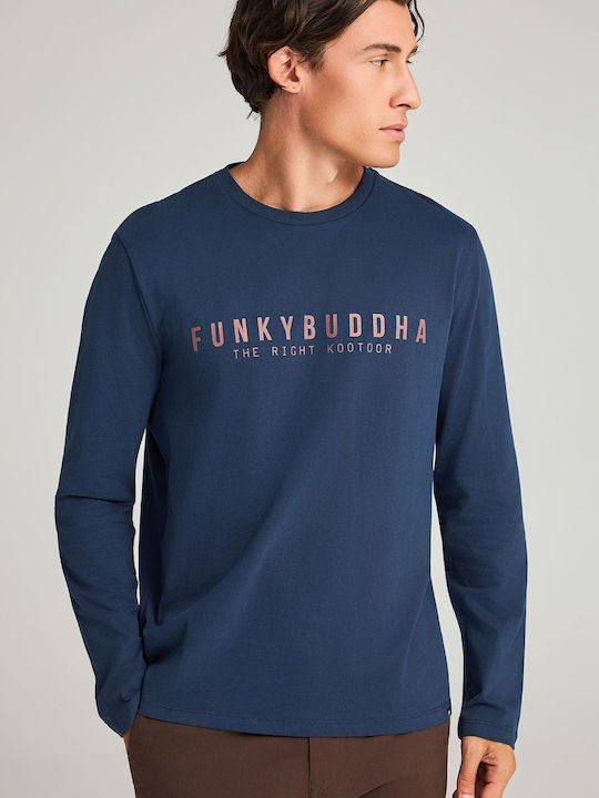 Funky Buddha T-shirt Navy Μπλε