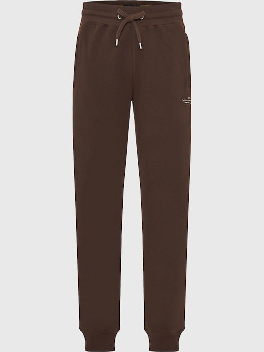 Funky Buddha Sweatpants with Elastic Burgundy