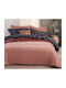 Nef-Nef Homeware Κουβερτοπάπλωμα Υπέρδιπλο 220x240εκ. Vania Rose 250 GSM