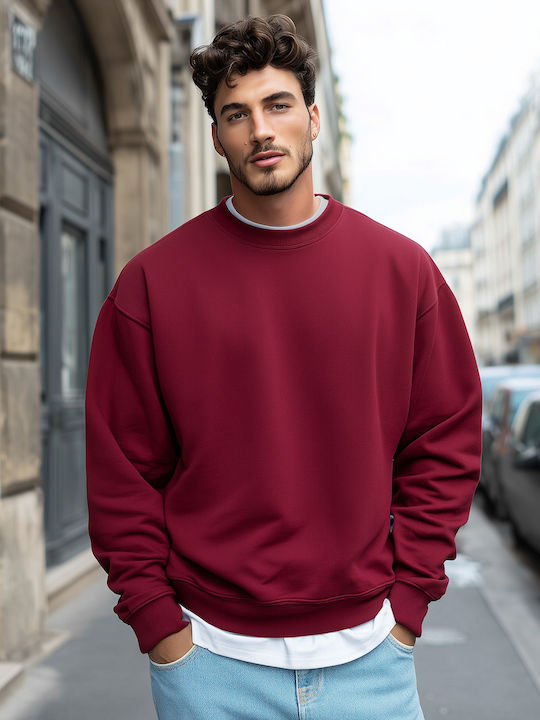 Panda Clothing Sweatshirt Burgundy