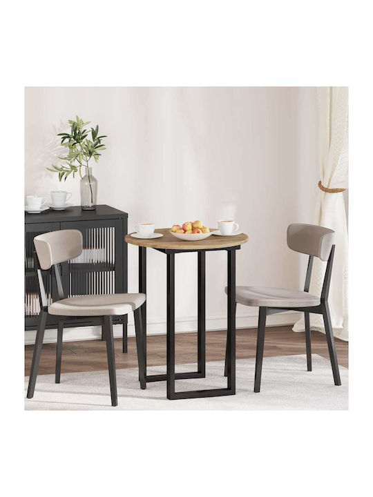 vidaXL Round Table Surface in Brown Color 60x60x1.5cm 880410 1pcs