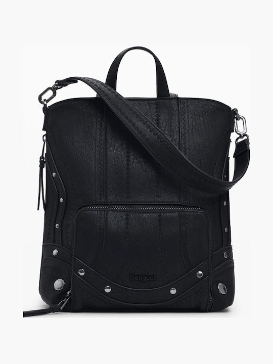 Damen Rucksack Schulter Tasche Schwarz