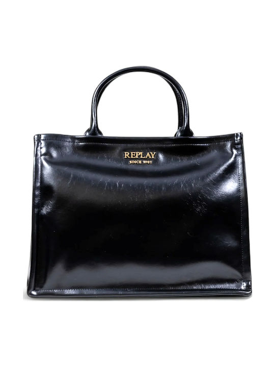 Replay Women's Bag Tote Handbag Black
