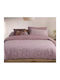 Nef-Nef Homeware Dazier Σετ Σεντόνια Διπλά 200x270εκ. Mauve (4τμχ)