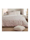 Nef-Nef Homeware Bettwäsche-Set Einzel 170x270cm. Carena L.grey 3Stück