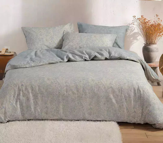 Nef-Nef Homeware Сет Чаршафи с Ластик 180x200+35см. Lucil Синьо 4бр