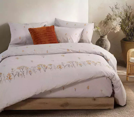 Nef-Nef Homeware Сет Чаршафи с Ластик 180x200+35см. Fragesca Сив 4бр