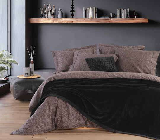 Nef-Nef Homeware Velosso Super Double 230x240cm Black Blanket