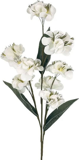 Decorative Artificial Flower White 25cm Marhome