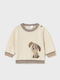 Kinderpullover Langarm Beige