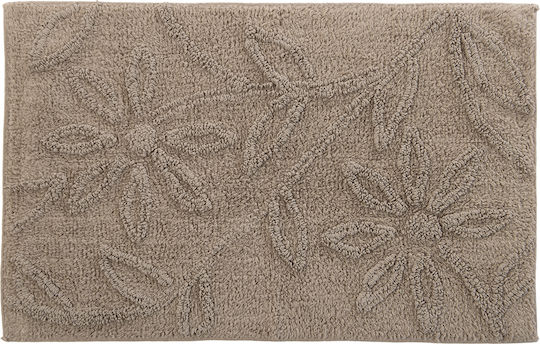 Nef-Nef Homeware Non-Slip Bath Mat Cotton Anthem Beige (95) 50x80cm (Various Colors)