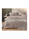 Nef-Nef Homeware Priver Coverlet Queen Size from Polyester Ecru 240x230cm