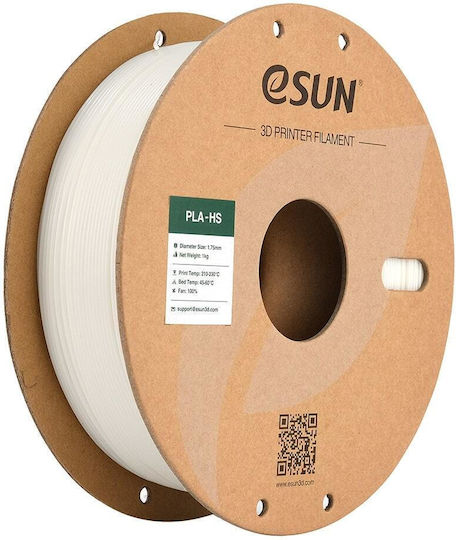 Esun Pla-hs Filament Pentru Imprimante 3D 1.75mm Alb 1kg 1 Bucată Bobină
