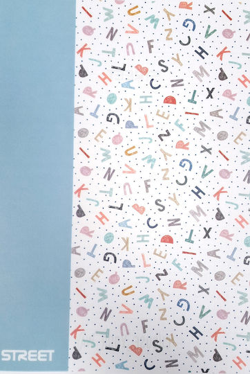 Street Notebook Ruled A4 42 Sheets Light Blue 1pcs