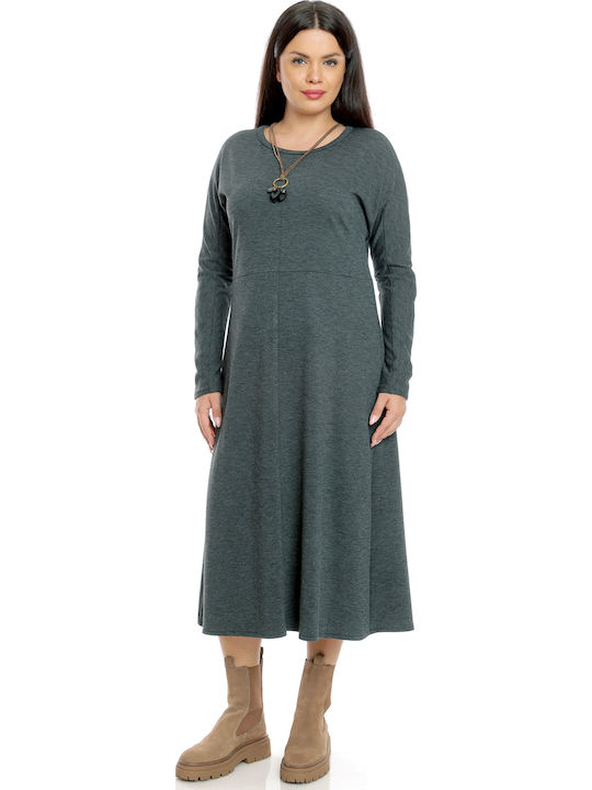 Midi Φόρεμα Dark Gray