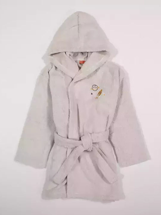 Nef-Nef Homeware Kids Bathrobe My Universe Gray Hooded