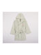 Nef-Nef Homeware Kids Bathrobe Country Bunny Green with Hooded