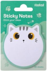 Αυτοκόλλητα Sticky Notes White Cat 20χαρτάκια/7.0x7.8εκ Itotal Αυτοκόλλητα Sticky Notes White Cat 20χαρτάκια/7.0x7.8εκ Itotal