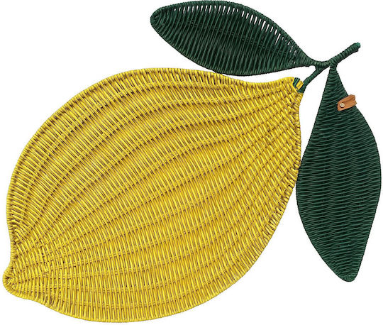 Polihome Rattan Placemat Lemons 39x30cm Polihome Rattan Placemat Lemons 39x30cm