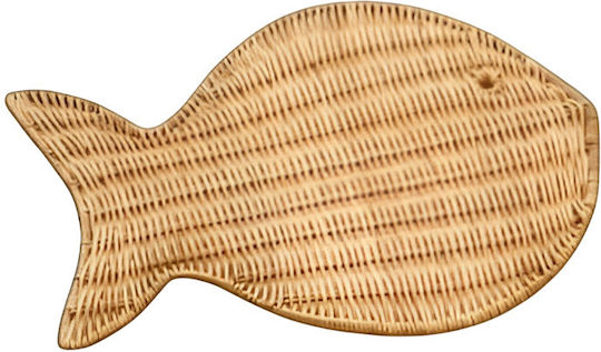 Polihome Rattan Placemat Fishykafe Brown 43x33cm