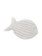 Polihome Fishy-leuko Platzdeckchen Rattan Weiß 43x33cm 1Stück