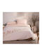 Nef-Nef Homeware Duvet Cover Set Cotton Single with Pillowcase 170x240 Fragesca Ecru