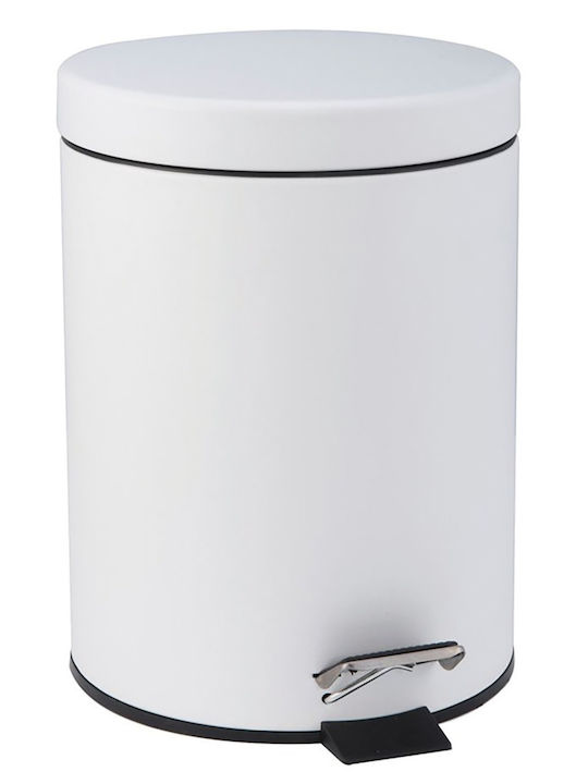 Interflex Metallic Bathroom Basket 5lt White