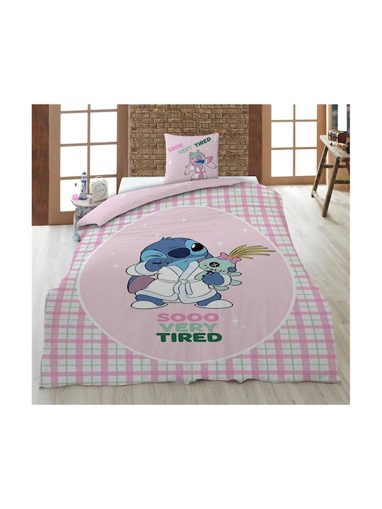 Aymax Conținut set Husă de pilotă pentru copii Single cu față de pernă Roz 140x200cm