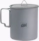 Esbit Becher mit Griff Thermosflasche 750ml Gray mit Stroh und Handgriff