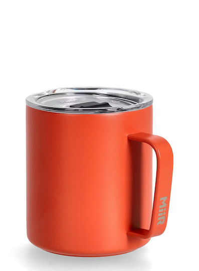 Ποτήρι Θερμός Ανοξείδωτο 355ml Canyon Red με Λαβή