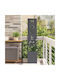 vidaXL Topf Metallisch Charcoal 32x140x140cm.