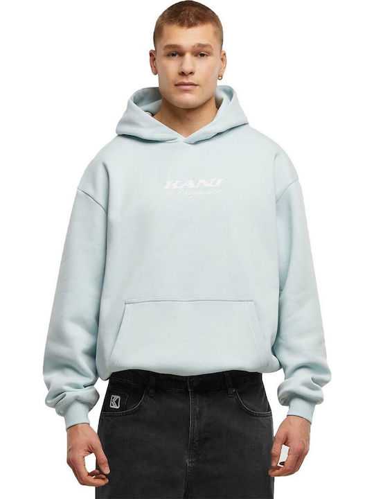 Φούτερ με Κουκούλα Light Blue