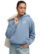 Logo Women's Sweatshirt Hooded Blue
