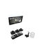 Plastic Tabletop Spice Rack with Stand Transparent 3pcs