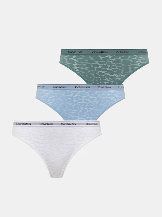 Calvin Klein Damen Brasilien 3Pack mit Spitze T...