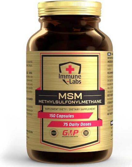 Immune-Labs MSM Supplement for Joint and Bone Health 150 Capsules