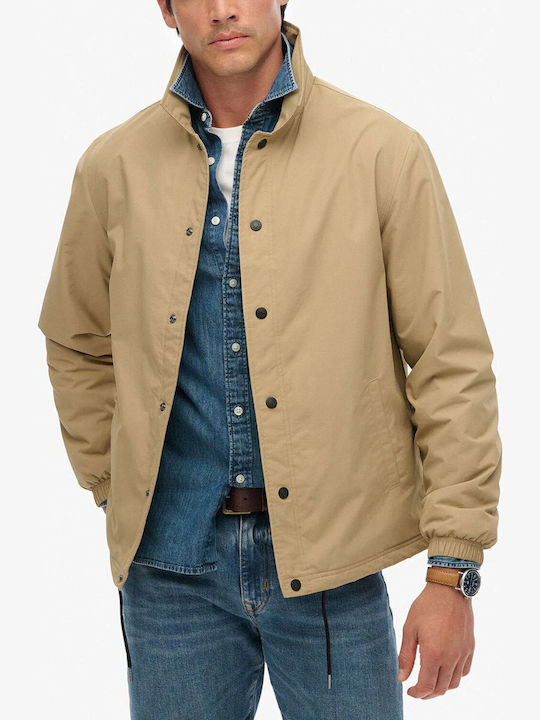 Superdry D1 Ovin Jacket Tan Brown
