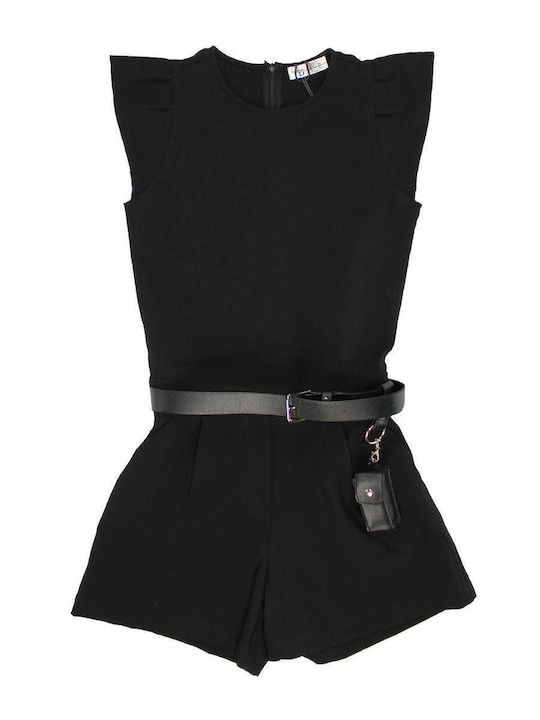 To Be Too Kids' Fabric Jumpsuit Shorts/Bermudas Black