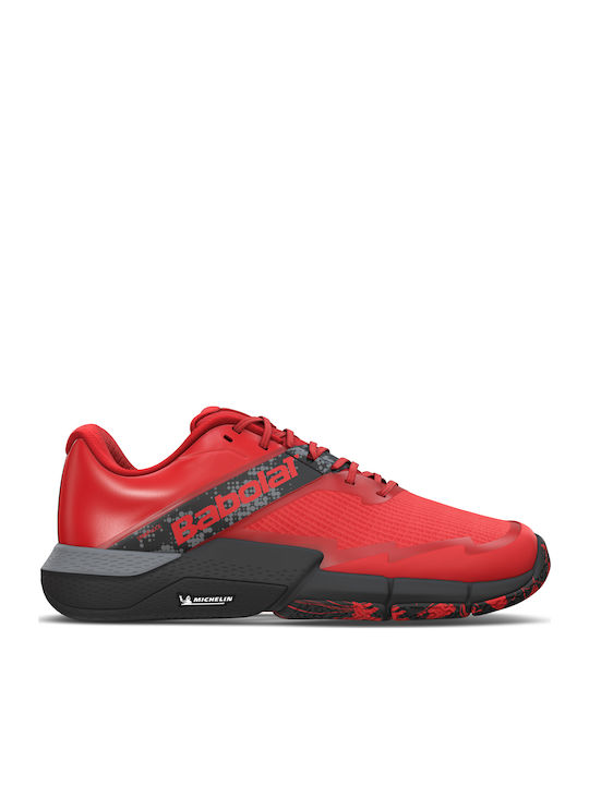 Babolat Movea Ανδρικά Παπούτσια Padel Κόκκινα Babolat Movea Ανδρικά Παπούτσια Padel Κόκκινα